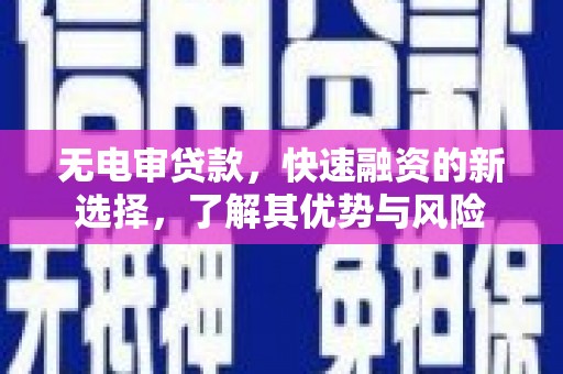 仁布无电审贷款，快速融资的新选择，了解其优势与风险
