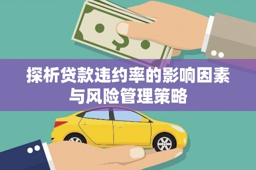 仁布探析贷款违约率的影响因素与风险管理策略
