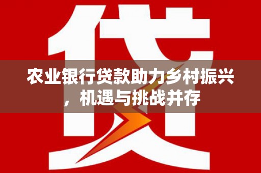 仁布农业银行贷款助力乡村振兴，机遇与挑战并存