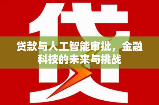 仁布贷款与人工智能审批，金融科技的未来与挑战