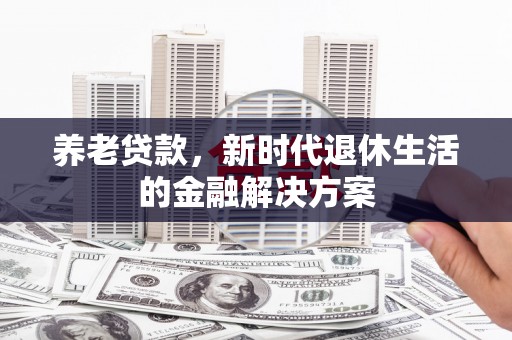 仁布养老贷款，新时代退休生活的金融解决方案