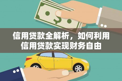 仁布信用贷款全解析，如何利用信用贷款实现财务自由